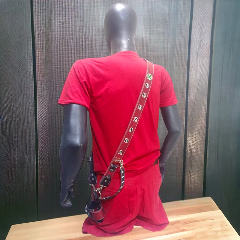 Porta radio rojo negro premium